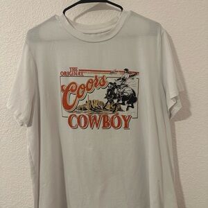 Coors Cowboy White T-Shirt